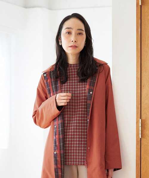 DECOY SINCE 1981(デコイシンスイチキュウハチイチ)の「オーガニックコットンサイドボタンチュニックプルオーバー(Tシャツ/カットソー・レディース・オレンジ/ブラウン/ネイビー・M/L/LL)」の2枚目の写真
