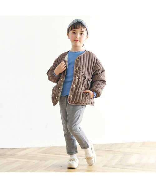 apres les cours（アプレレクール）の「ファーリボンローファー（ローファー・キッズ・チャコール/ベージュ・20/17/15 /19/14/16/18）」の3枚目の写真