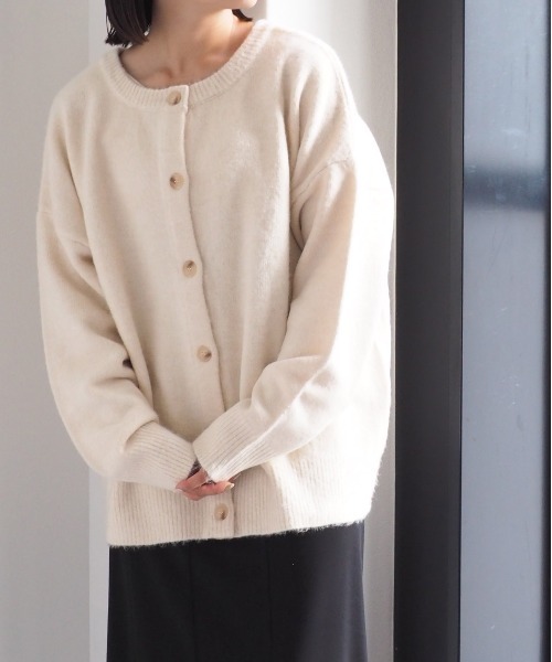 cepo（セポ）の「マシュマロニット２ＷＡＹカーディガン（カーディガン/ボレロ・レディース・オフホワイト/ブルー/ライム/ピンク・M）」の5枚目の写真