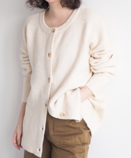 cepo（セポ）の「マシュマロニット２ＷＡＹカーディガン（カーディガン/ボレロ・レディース・オフホワイト/ブルー/ライム/ピンク・M）」の20枚目の写真