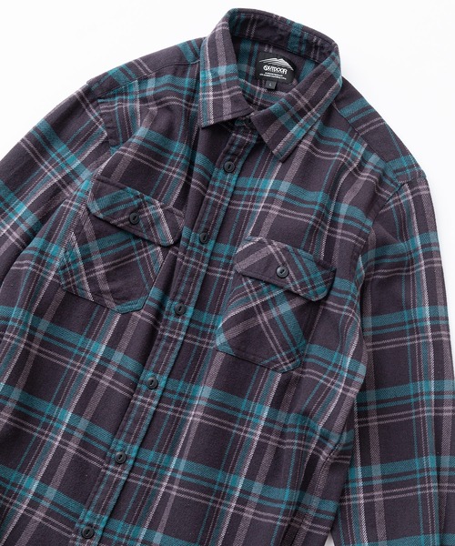 OUTDOOR PRODUCTS(アウトドアプロダクツ)の「【OUTDOOR PRODUCTS/アウトドアプロダクツ】ヘビーオンス チェック ストライプ ネルシャツ(シャツ/ブラウス・メンズ・オフホワイト/ブルー/チャコールグレー/ネイビー/レッド・MEDIUM/LARGE/X-LARGE)」の3枚目の写真