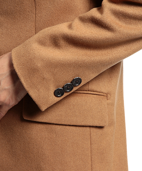 B:MING by BEAMS（ビーミングバイビームス）の「【OCEANS12月号掲載】ビーミング by ビームス / VALLOMBROSA チェスターコート（チェスターコート・メンズ・ベージュ/チャコールグレー/ライトグレー/ネイビー・LARGE/SMALL/MEDIUM/X-LARGE）」の20枚目の写真