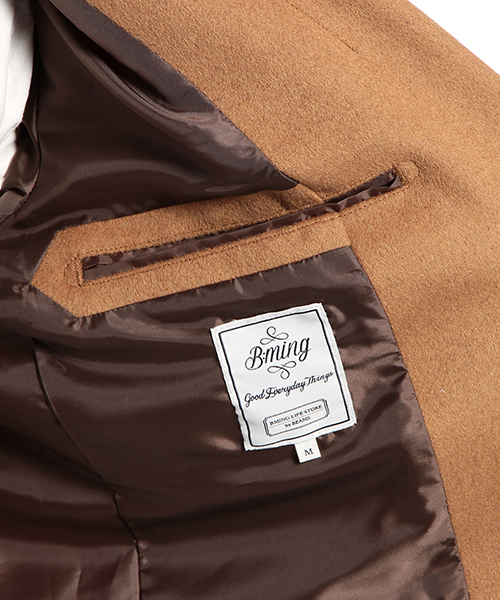 B:MING by BEAMS（ビーミングバイビームス）の「【OCEANS12月号掲載】ビーミング by ビームス / VALLOMBROSA チェスターコート（チェスターコート・メンズ・ベージュ/チャコールグレー/ライトグレー/ネイビー・LARGE/SMALL/MEDIUM/X-LARGE）」の13枚目の写真