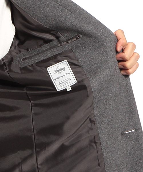 B:MING by BEAMS（ビーミングバイビームス）の「【OCEANS12月号掲載】ビーミング by ビームス / VALLOMBROSA チェスターコート（チェスターコート・メンズ・ベージュ/チャコールグレー/ライトグレー/ネイビー・LARGE/SMALL/MEDIUM/X-LARGE）」の17枚目の写真