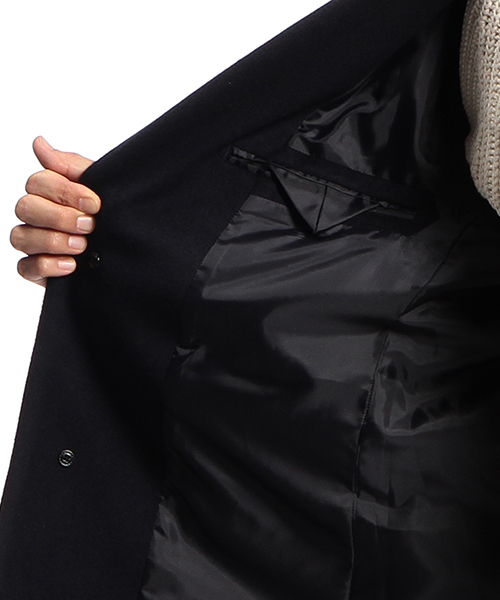 B:MING by BEAMS（ビーミングバイビームス）の「【OCEANS12月号掲載】ビーミング by ビームス / VALLOMBROSA チェスターコート（チェスターコート・メンズ・ベージュ/チャコールグレー/ライトグレー/ネイビー・LARGE/SMALL/MEDIUM/X-LARGE）」の5枚目の写真