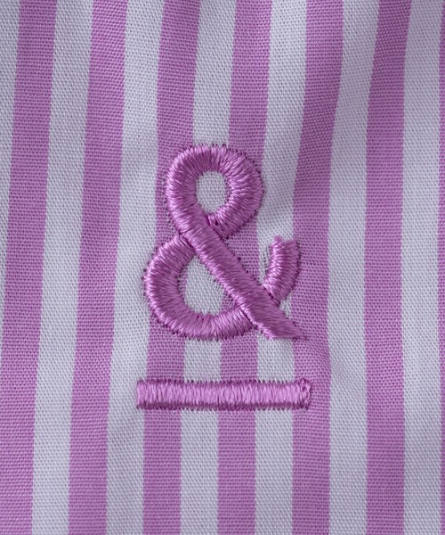 BRICK & SONS（ブリックアンドサンズ）の「＆リラックスバックプリーツシャツ＜ローズピンクストライプ＞（シャツ/ブラウス・メンズ・ピンク・M/S/L/XS）」の3枚目の写真