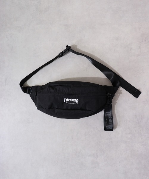 THRASHER(スラッシャー)の「THRASHER WAIST BAG(ボディバッグ/ウエストポーチ・メンズ・ブラック・FREE)」の2枚目の写真