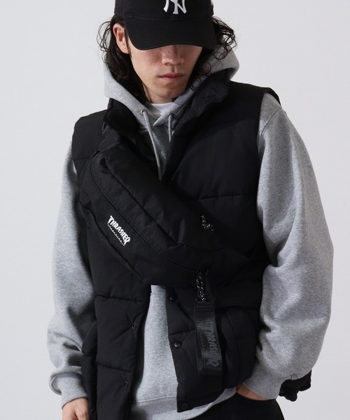 THRASHER(スラッシャー)の「THRASHER WAIST BAG(ボディバッグ/ウエストポーチ・メンズ・ブラック・FREE)」の14枚目の写真