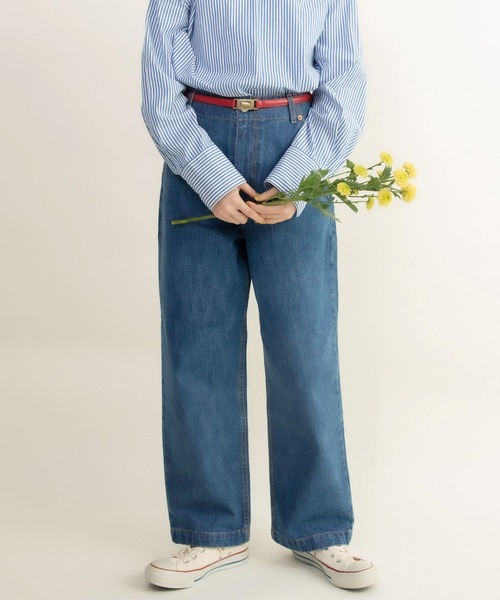 My Fav. CHILD WOMAN(マイファブチャイルドウーマン)の「12.5ozデニムハイウエストパンツ(デニムパンツ・レディース・ネイビー/ブルー/その他・L/SS/M/S)」の22枚目の写真