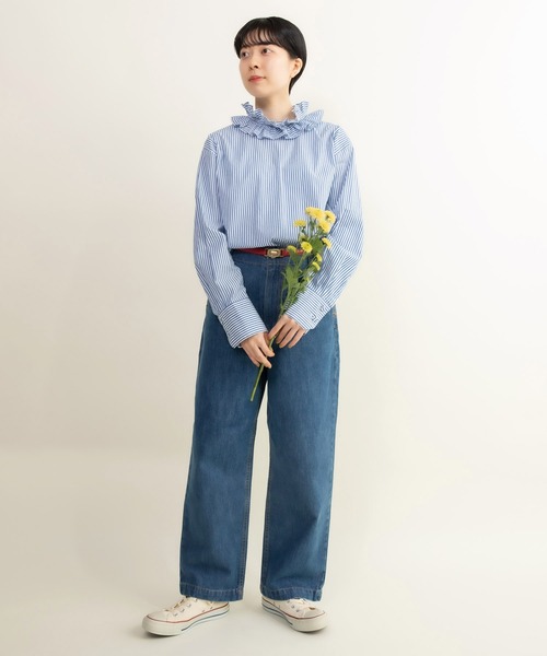 My Fav. CHILD WOMAN（マイファブチャイルドウーマン）の「12.5ozデニムハイウエストパンツ（デニムパンツ・レディース・ネイビー/ブルー/その他・L/SS/M/S）」の14枚目の写真