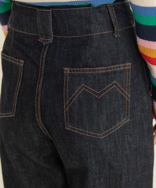 My Fav. CHILD WOMAN（マイファブチャイルドウーマン）の「12.5ozデニムハイウエストパンツ（デニムパンツ・レディース・ネイビー/ブルー/その他・L/SS/M/S）」の17枚目の写真