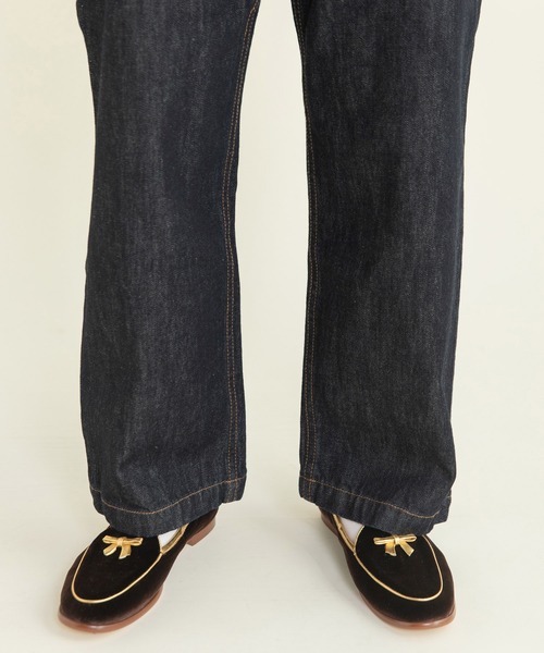 My Fav. CHILD WOMAN（マイファブチャイルドウーマン）の「12.5ozデニムハイウエストパンツ（デニムパンツ・レディース・ネイビー/ブルー/その他・L/SS/M/S）」の21枚目の写真