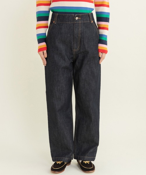 My Fav. CHILD WOMAN（マイファブチャイルドウーマン）の「12.5ozデニムハイウエストパンツ（デニムパンツ・レディース・ネイビー/ブルー/その他・L/SS/M/S）」の16枚目の写真