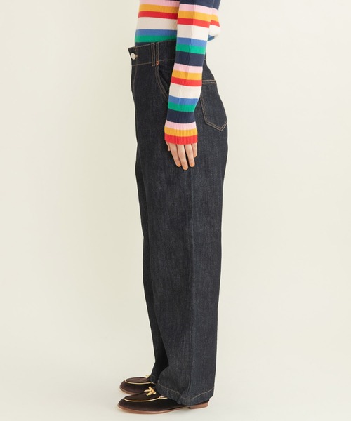 My Fav. CHILD WOMAN（マイファブチャイルドウーマン）の「12.5ozデニムハイウエストパンツ（デニムパンツ・レディース・ネイビー/ブルー/その他・L/SS/M/S）」の19枚目の写真