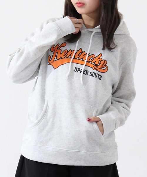 ACE(エース)の「ACE 裏起毛 スウェット パーカー カレッジ(パーカー・レディース・ブルーグレー/オートミール/ブラック/ピンク/ヘザーチャコール/ネイビー・L/M/LL)」の21枚目の写真
