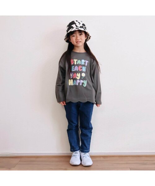 プリーツプリーズ カットソー ダークグリーン サイズフリー GRANDE.F.P 定番ハイクオリティー.ベーシックソリッド（無地