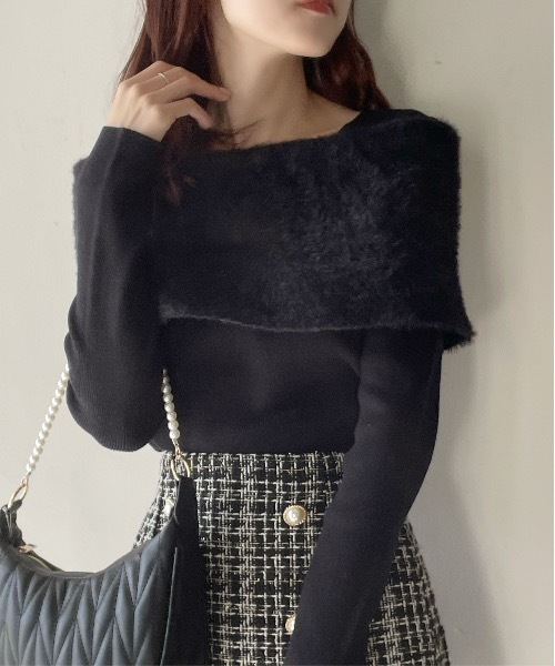 フェザーニットケープ - Gypsohila 2023年AWシリーズ