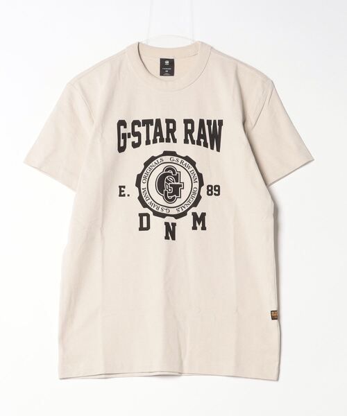 G-STAR（ジースター）の「COLLEGIC T-SHIRT/カレッジT/グラフィックロゴ（Tシャツ/カットソー・メンズ・ダークブラック/オフホワイト/レッド系その他・X-SMALL/X-LARGE/SMALL/MEDIUM/LARGE）」の6枚目の写真