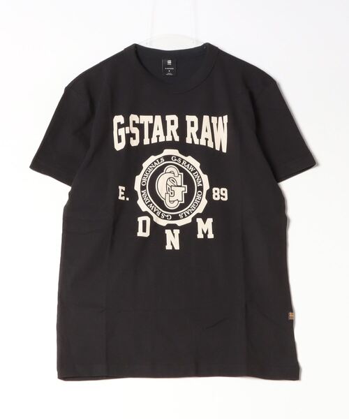 G-STAR（ジースター）の「COLLEGIC T-SHIRT/カレッジT/グラフィックロゴ（Tシャツ/カットソー・メンズ・ダークブラック/オフホワイト/レッド系その他・X-SMALL/X-LARGE/SMALL/MEDIUM/LARGE）」の8枚目の写真