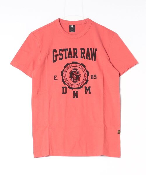 G-STAR（ジースター）の「COLLEGIC T-SHIRT/カレッジT/グラフィックロゴ（Tシャツ/カットソー・メンズ・ダークブラック/オフホワイト/レッド系その他・X-SMALL/X-LARGE/SMALL/MEDIUM/LARGE）」の22枚目の写真