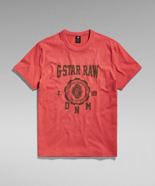 G-STAR（ジースター）の「COLLEGIC T-SHIRT/カレッジT/グラフィックロゴ（Tシャツ/カットソー・メンズ・ダークブラック/オフホワイト/レッド系その他・X-SMALL/X-LARGE/SMALL/MEDIUM/LARGE）」の20枚目の写真