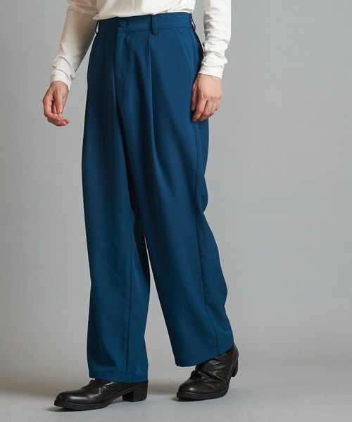 【セール】イージータックワイドトラウザーズ（スラックス）｜NO ID.（ノーアイディ）