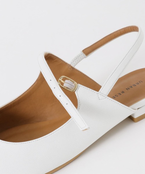 URBAN RESEARCH(アーバンリサーチ)の「ポインテッドバックストラップシューズ(パンプス・レディース・ゴールド/ホワイト・37/36/38)」の19枚目の写真