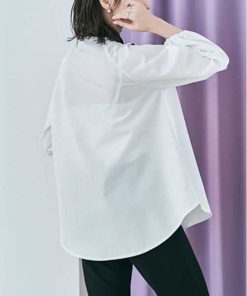 kirakiraShop（キラキラショップ）の「マルチway ボウタイ ブラウス（シャツ/ブラウス・レディース・ネイビー系/ベージュ/オフホワイト/ネイビー・M/L）」の17枚目の写真