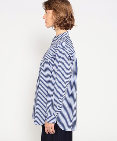 BAUM UND PFERDGARTEN(バウムウンドヘルガーデン)の「BAUM UND PFERDGARTEN アシンメトリーシャツ(シャツ/ブラウス・レディース・ブルー系その他・36)」の4枚目の写真