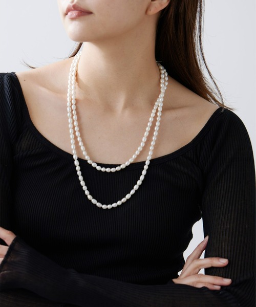 GALLARDAGALANTE 【Hoaw.】パールロングネックレス GALLARDAGALANTE（ガリャルダガランテ）の「【Hoaw.】パールロング