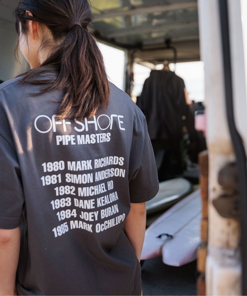 OFFSHORE(オフショア)の「PIPE MASTERS TEE/パイプマスターズティ(Tシャツ/カットソー・メンズ・ブラック/ホワイト・M/L/XL/S)」の2枚目の写真