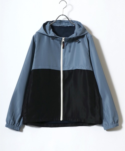 Salong hameu（サロン ハミュー）の「撥水加工・UVカット加工 切替配色マウンテンパーカー レディース/ライトアウター/ジップアップブルゾン/春アウター（マウンテンパーカー・レディース・ライトグリーン/ライトイエロー/ブラック/ライトピンク/ベージュ/ベージュ系その他/ラベンダー/ブラック系その他/グレイッシュブルー・LL/L/M）」の6枚目の写真