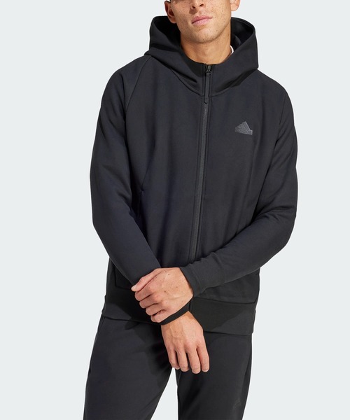 adidas(アディダス)の「Z.N.E. ウィンタライズド フルジップ フード付きトラックジャケット / アディダス adidas(パーカー・メンズ・グリーン/ブラック/ブラウン・XX-LARGE/3XL/LARGE/MEDIUM/SMALL/X-LARGE/X-SMALL)」の2枚目の写真