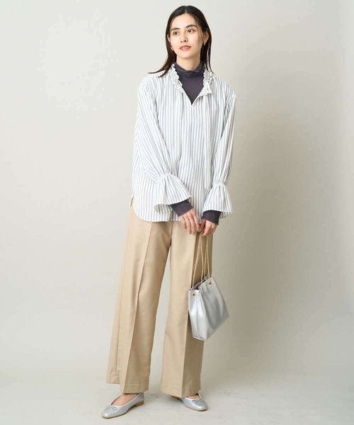 a.v.v（アーヴェヴェ）の「チェーンショルダーミニバッグ（ショルダーバッグ・レディース・シルバー/ライトピンク/ブラック・38）」の12枚目の写真