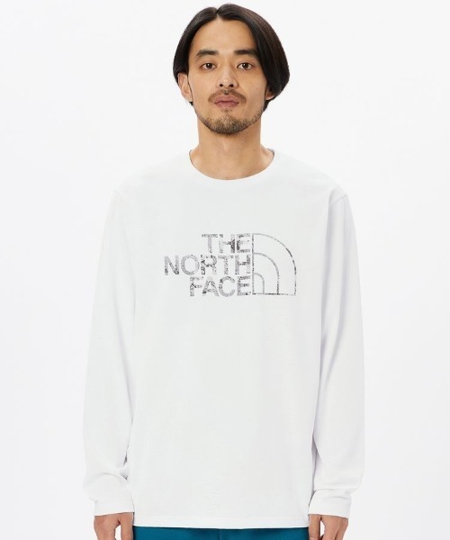 THE NORTH FACE(ザノースフェイス)の「THE NORTH FACE/ザ・ノース・フェイス L/S Big Logo Tee レギュラーシルエット ストレッチ UVカット NT32478(Tシャツ/カットソー・メンズ・ブラック/ダークカーキ/ホワイト・M/L/XL)」の16枚目の写真