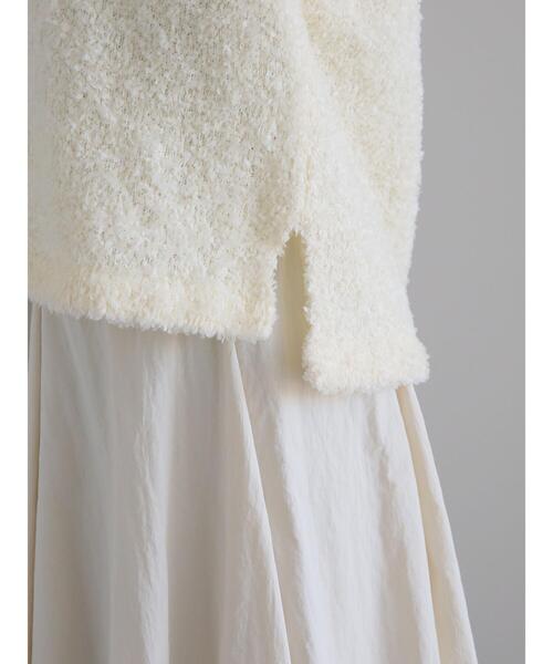 Te chichi（テチチ）の「アソートヤーンVネックニットベスト（ニット/セーター・レディース・ベージュ/シルバー/オフホワイト・F）」の19枚目の写真