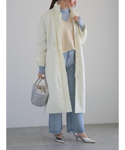 Te chichi（テチチ）の「アソートヤーンVネックニットベスト（ニット/セーター・レディース・ベージュ/シルバー/オフホワイト・F）」の20枚目の写真