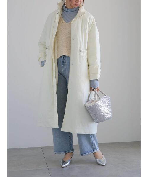 Te chichi（テチチ）の「アソートヤーンVネックニットベスト（ニット/セーター・レディース・ベージュ/シルバー/オフホワイト・F）」の21枚目の写真