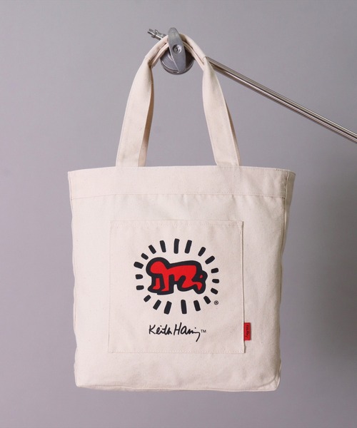 Keith Haring（キース・ヘリング）の「(LF)【Keith Haring】【Radiant Baby】アート キャンバス トートバッグ（トートバッグ・レディース・アイボリー/ブラック・ONE SIZE）」の17枚目の写真