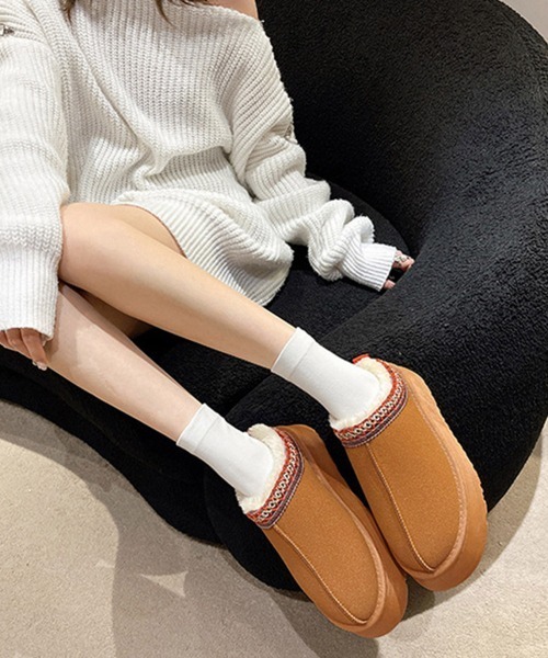 Miniministore(ミニミニストア)の「ムートンブーツ レディース ボアシューズ(ブーツ・レディース・カーキ/ブラック/ライトブラウン・23.0cm/24.0cm/24.5cm/23.5cm/25.0cm/25.5cm)」の10枚目の写真
