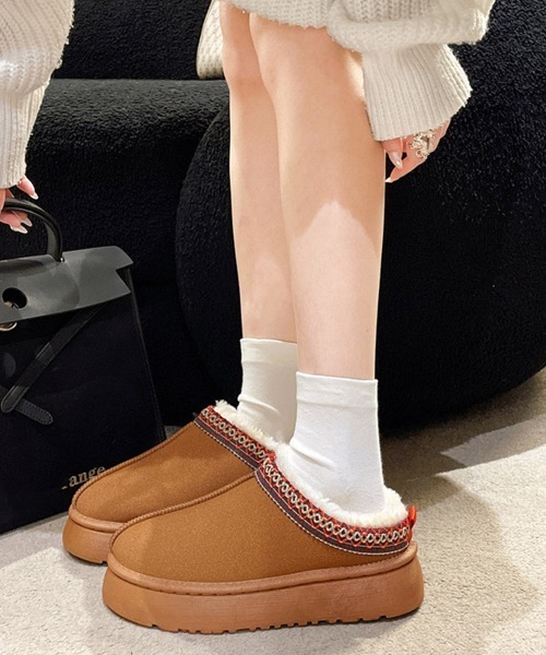 Miniministore(ミニミニストア)の「ムートンブーツ レディース ボアシューズ(ブーツ・レディース・カーキ/ブラック/ライトブラウン・23.0cm/24.0cm/24.5cm/23.5cm/25.0cm/25.5cm)」の12枚目の写真