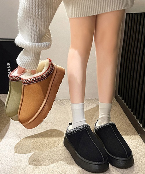 Miniministore(ミニミニストア)の「ムートンブーツ レディース ボアシューズ(ブーツ・レディース・カーキ/ブラック/ライトブラウン・23.0cm/24.0cm/24.5cm/23.5cm/25.0cm/25.5cm)」の15枚目の写真