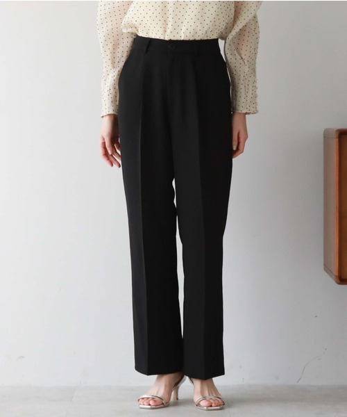 archives（アルシーヴ）の「タックセミフレアパンツ（その他パンツ・レディース・グリーン/イエロー系その他/ブラック/アイボリー・MEDIUM）」の21枚目の写真