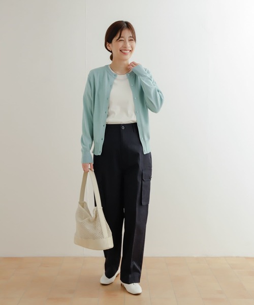 新品タグ付き　かぐれ　コットンポロニットカーディガン　アーバンリサーチドアーズ 新品タグ付き かぐれ コットンポロニットカーディガン アーバン