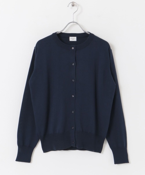 URBAN RESEARCH DOORS（アーバンリサーチドアーズ）の「オーガニックコットンクルーネックカーディガン（カーディガン/ボレロ・レディース・オフホワイト/ネイビー/グリーン系その他/イエロー系その他・MEDIUM）」の12枚目の写真