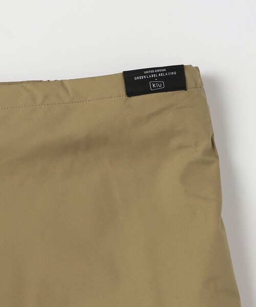 green label relaxing（グリーンレーベルリラクシング）の「【別注】＜KiU＞レインスカート - はっ水 -（レインコート/ポンチョ・レディース・ブラック/ベージュ・FREE）」の7枚目の写真