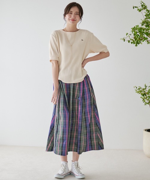 Arnold Palmer（アーノルドパーマー）の「チェック タック スカート（スカート・レディース・ブラック/グリーン・L/S/M）」の15枚目の写真