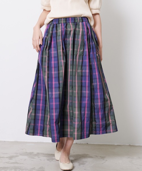 Arnold Palmer（アーノルドパーマー）の「チェック タック スカート（スカート・レディース・ブラック/グリーン・L/S/M）」の13枚目の写真