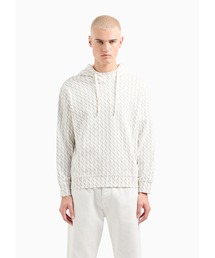 ARMANI EXCHANGE | 【A|X アルマーニ エクスチェンジ】オールオーバーロゴ　フーデッドスウェットプルオーバー(スウェット)