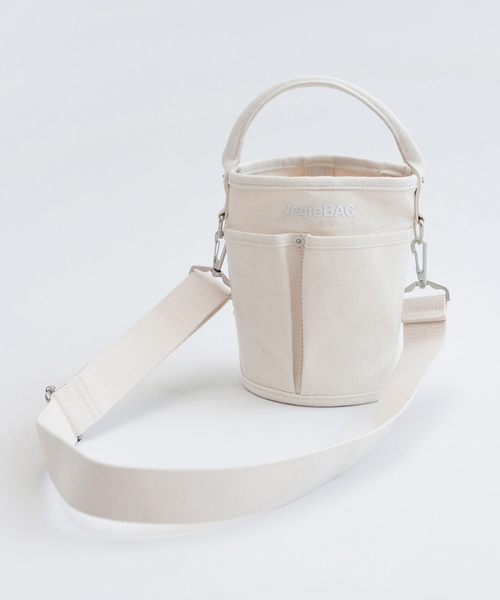 VegieBAG(ベジバッグ)の「【VegieBAG/ベジバッグ】MINI BUCKET / キャンバス ショルダーバッグ / ハンドバッグ(トートバッグ・レディース・アイボリー/ブラック・フリー)」の9枚目の写真
